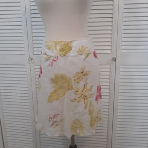 John paul richard pure linen skirt sz 12 *C4